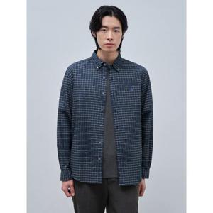 [빈폴멘] 브러쉬드 변형 윈도우 체크 셔츠  그린 (BC4964C24M)