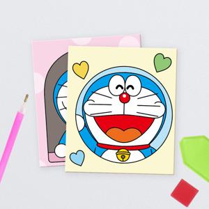 DIY 보석십자수 데코 스티커 도라에몽 9.5x11