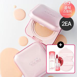 [2SET]클리오 킬커버 메쉬글로우 에센셜 쿠션+(증정)퍼프2매,미니틴트 랜덤1개