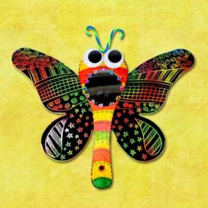 주걱 나비 거울 만들기