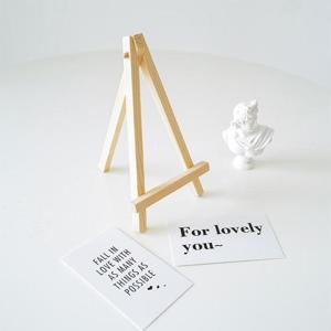 미니 원목 나무 이젤 액자 받침대 15x8cm DD-11435