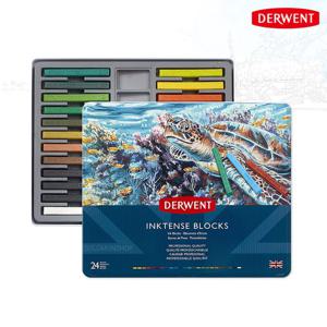 더웬트 잉크텐스 블록 24색세트/수채블록/수용성 고체물감