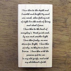 아트박스/스탬프 하우스 [빈티지]How Do I Love Thee