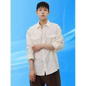 [빌리버스] 남자 린넨 셔츠 여름 긴팔 남방 BOP168