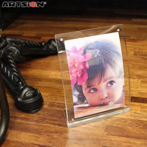 아트사인 L자 커브형 자석액자3R/4546/스탠드액자/탁상용액자/미니액자/사진액자/인테리어액자/액자틀