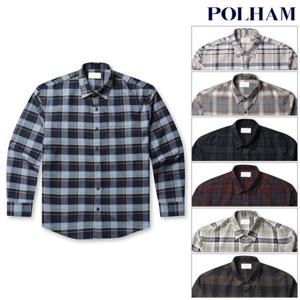 [폴햄] PHF4WC1013 남성 플란넬 체크 셔츠