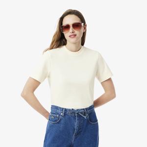 [라코스테공식] 여성 엠보 로고 반팔 티셔츠 TF0355-55G XFJ