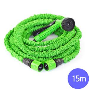 다용도 매직 호스 15미터 세차 물청소 야외 스프링 물 뿌리개