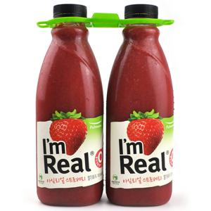 코스트코 풀무원 아임리얼 스트로베리 생딸기주스 700ml x 2병