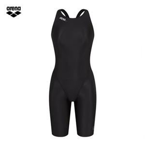 아레나 여성 라운딩 A4FL1CE02 BLK (주머니백 증정)  선수 4부반신 레이서백 실내수영복