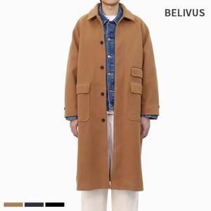 빌리버스 남성 롱코트 울 혼방 겨울 정장 레글런 싱글 코트 BOID007
