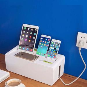 심플멀티탭정리함 대 다용도 케이블 스마트폰 거치대