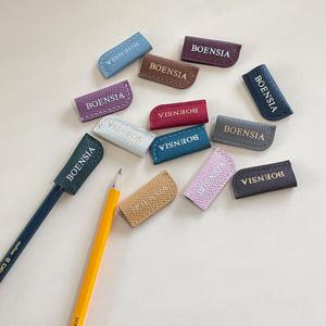 아트박스/보엔시아 엡송 가죽 이니셜 수제 연필캡_4개입