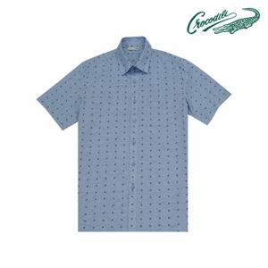 [크로커다일] 시그니처 올오버 반팔 남방 CDAABWS2411