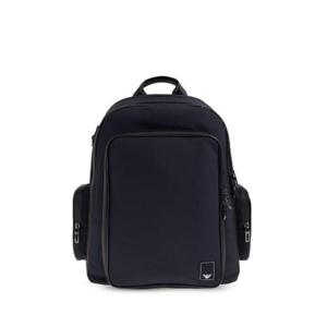 엠포리오 아르마니 로고 패치 지퍼 백팩 EM000087AF19588 UB118 TP948018383