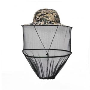 모기장모자 해충방지 모기장 방충모자 픽셀카키 낚시 벌초모자