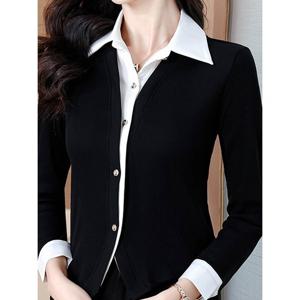 [예쎄][예쎄] 페이크 레이어드 가디건 블라우스 (S5SBL053A)