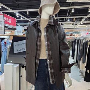 밀스튜디오 DP02 소매목 골덴배색가죽 LRAJKS102