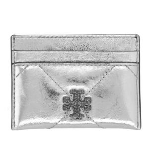 토리버치 메탈릭 로고 가죽 슬림 카드지갑 175016 040