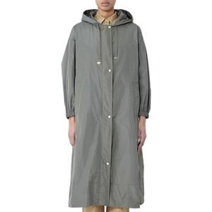 25 FW 막스마라 라이트웨이트 립스탑 후드 맥시 코트 그린 2519021084670 017