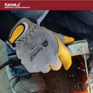 카멜로 812-YL 알곤용접장갑 우피 용접