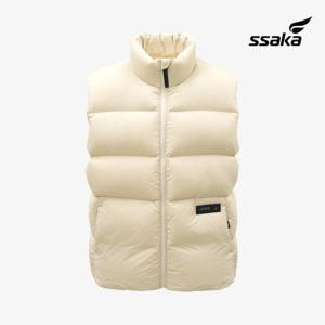 싸카 덕다운 베스트 패딩 조끼 오리털 파카 SSK103IVY