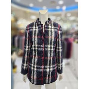 포라리 세이브존05 체크 자수 누빔 자켓 L314040