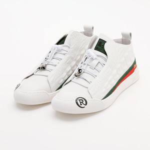 남여공용 컬러배색 가죽 운동화 WW-SE-CM01-화이트