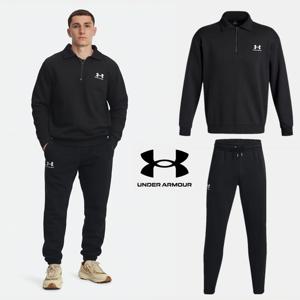 [언더아머(백)]남성 부드러운 기모 하프집업 후리스 조거 팬츠 트레이닝복 세트 4932-3882-001