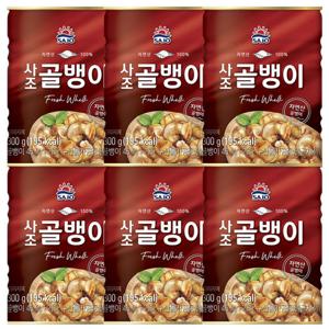 사조 자연산 골뱅이 300g 6개