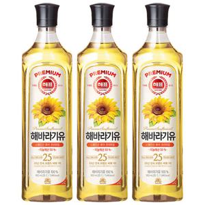해표 해바라기유 900ml 3개