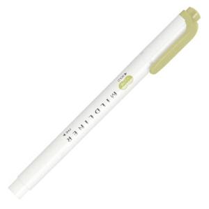 제브라 마일드 라이너 양면 형광펜 (WKT7) (올리브) 1다스 (10개입)