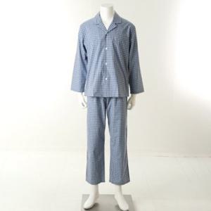 [와코루] 200수 면을 사용한 체크 선염 고급 파자마 남자잠옷 (WPA2473M)