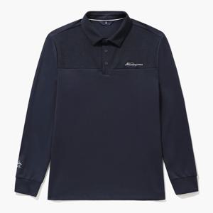 [먼싱웨어][40%OFF]남성 골지믹스 카라티셔츠 다크네이비(MQ121MTL12)