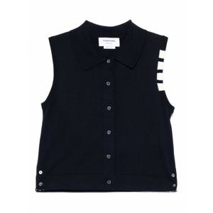 [THOM BROWNE] 라프리마 여성 베스트 4바 코튼 FKL002AY3036415 Dark Blue /8