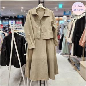 라티움 HC03 여성 편하고 핏예쁜 카라자켓 투피스 L45 S3SE03 12