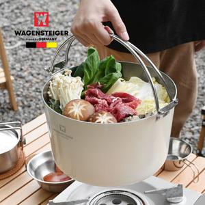 곰솥 바겐슈타이거 통3중 스텐 스튜팟 24cm 크림