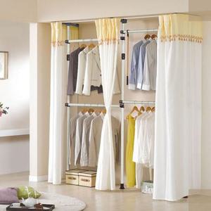 간이 조립식 옷장 드레스룸4단 옷걸이 W