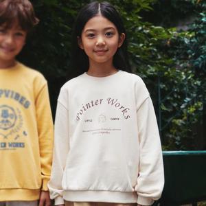 [포인터웍스]포인터웍스 세미크롭 그래픽 맨투맨 ITF10TM51M_IV