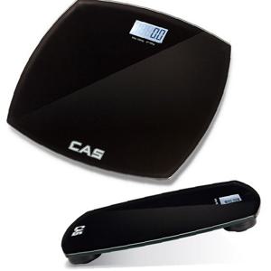 카스HE68 디지털 다크블랙 강화유리 체중계 180kg
