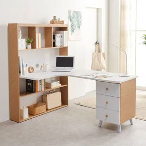 [착불배송] C3481 서랍책장 L자형 책상 세트 4colors 책상세트 컴퓨터책상 사무실책상 공부책상 서재책상 서랍책상 서랍형책상 H형책상 학생책상