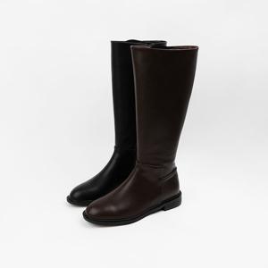 [신난다슈]여성 롱부츠 2cm 2종 여자 플랫 부츠 둥근코 발편한 통굽 낮은굽 FL251486