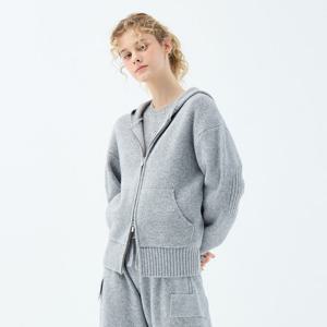 [유닛]캐시미어 블렌드 사프란 가디건 (UFKKCA457N-GREY)