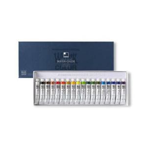 신한)전문가용 수채물감 18색(7.5ml/w.c) 전문가용수채물감 수채화물감 신한수채화물감