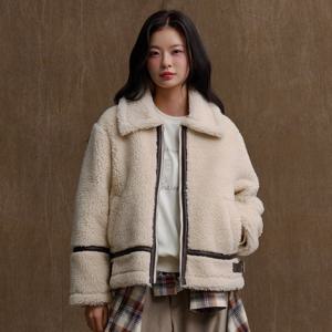 [체이스컬트]여성 보아 무스탕 집업-EFRG4375D05