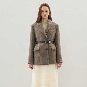 [올리브데올리브]페이크 FUR 트리밍 스웨이드 무스탕 조끼 OW5WVA90