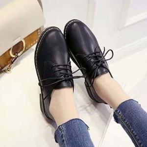 여자 캐주얼 가을 옥스퍼드화 로퍼 데일리룩 스타일