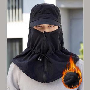 기모 방한모자 캡모자 마스크모자 탈부착 넥워머-750