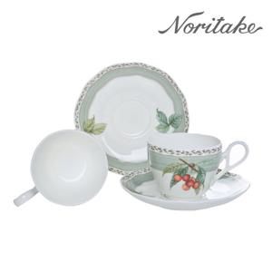 [노리다케] 4911 림 오차드가든 커피잔 2인조 (그린)