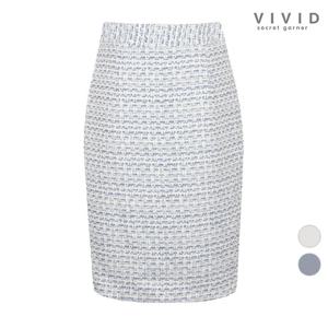 여성 위드 가을겨울 트위드 정장 스커트